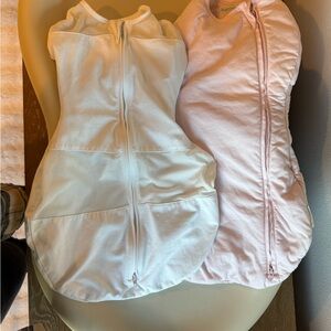 Snoo Sleep Sacks, Set of 2, Happiest Baby in Soft Pink and White